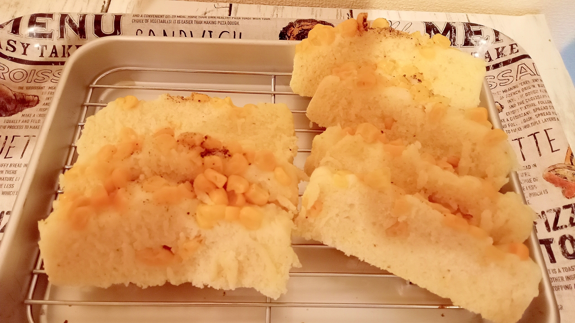 グルテンフリー！米粉のコーン蒸しパン