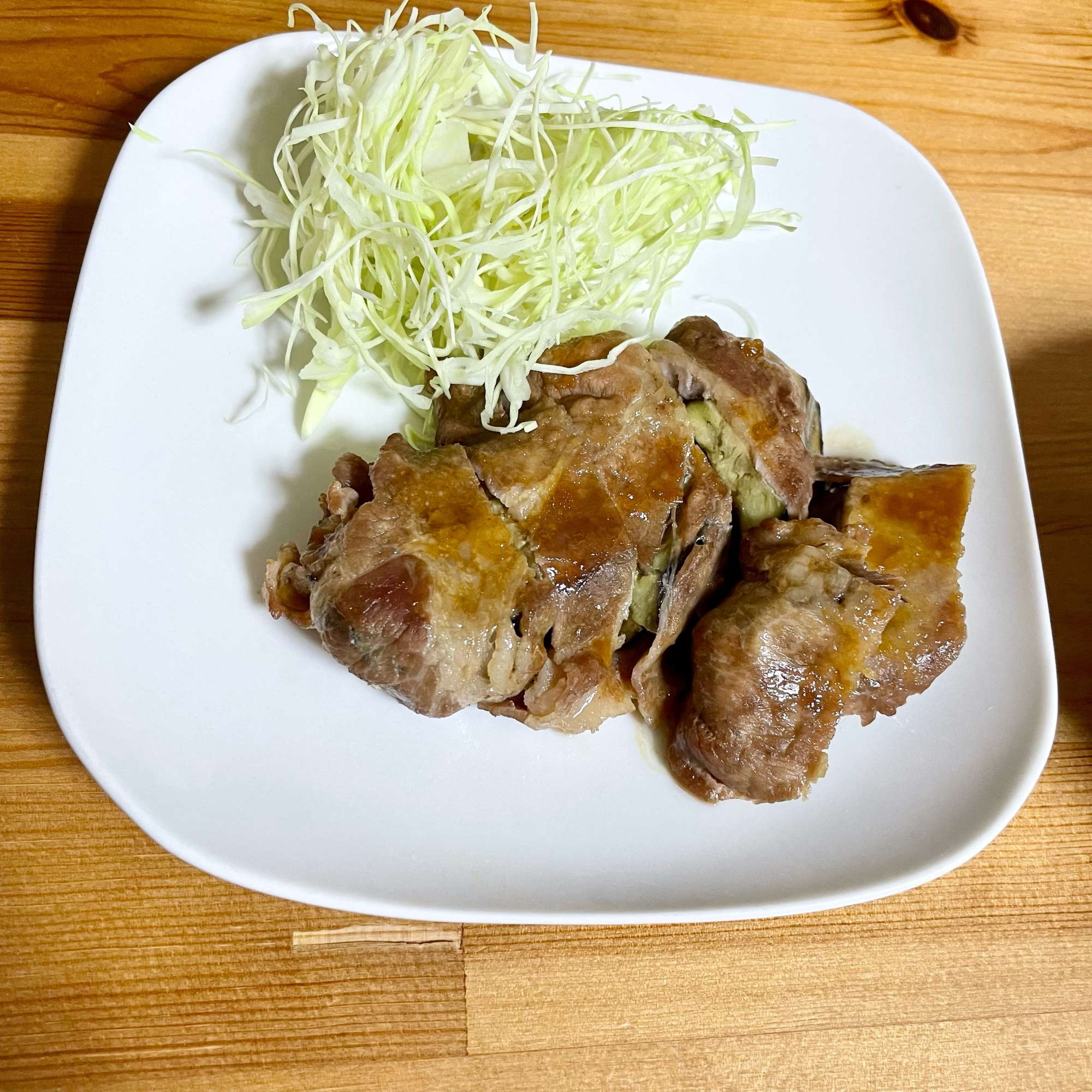 ナスの豚肉包み焼き