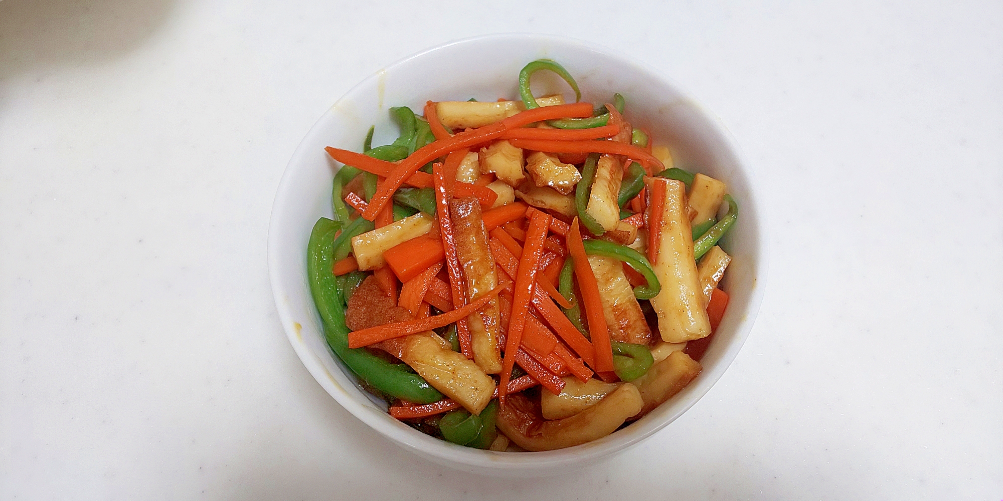 ちくわと野菜のカレーきんぴら＋＋