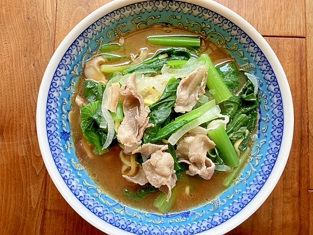 袋麺で!野菜たっぷり味噌ラーメン