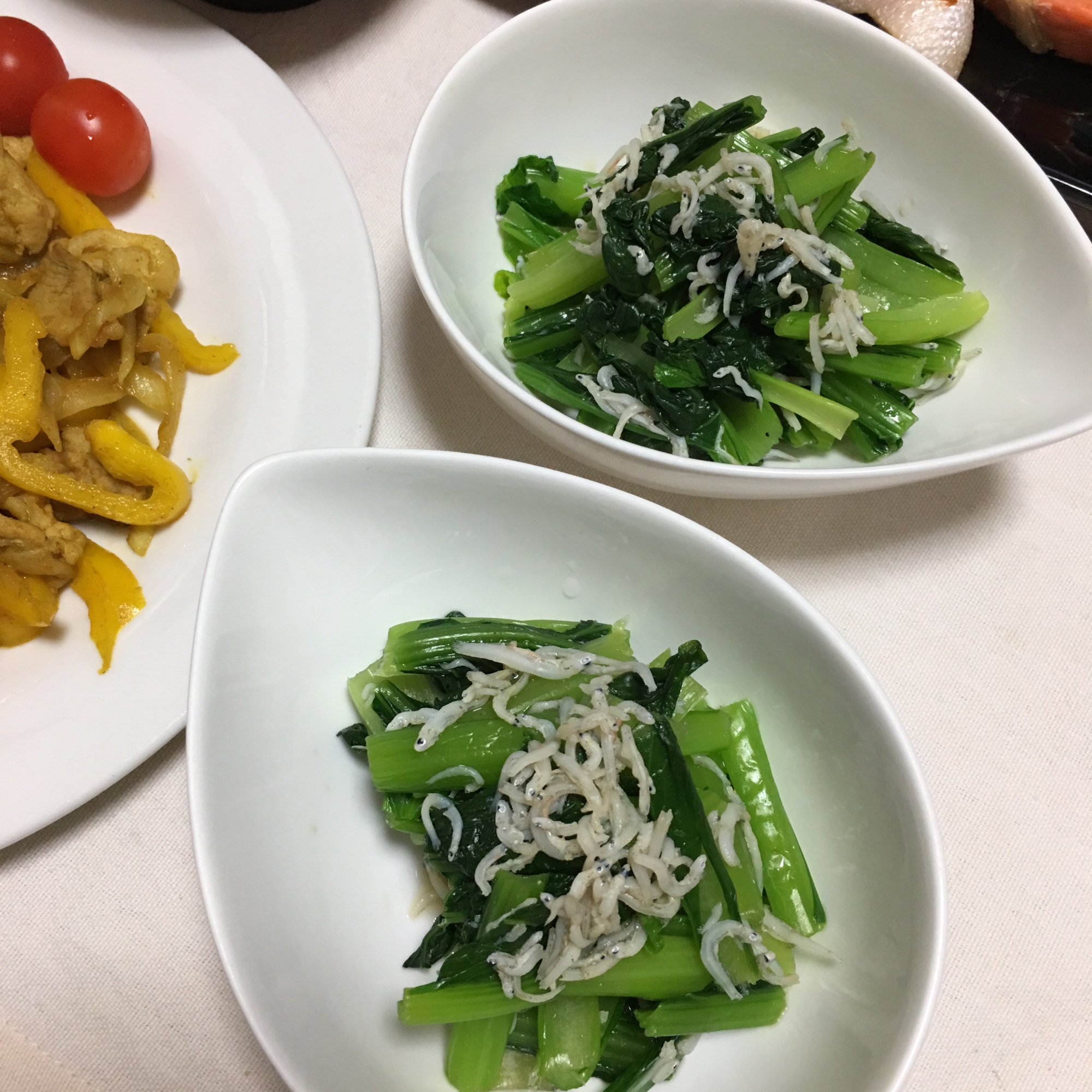 妊婦さんに！小松菜としらすの麺つゆ白だし和え♡