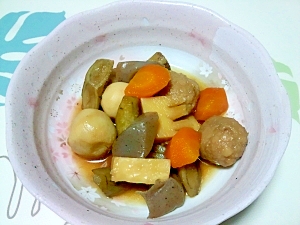 鶏団子で筑前煮風＋＋