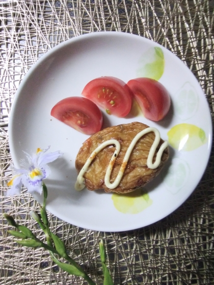 トマトとさつま揚げ♪ْ˖⋆