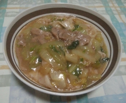 白菜の歯応えも残しつつ、とろっとしていて食べやすく、美味しかったです。