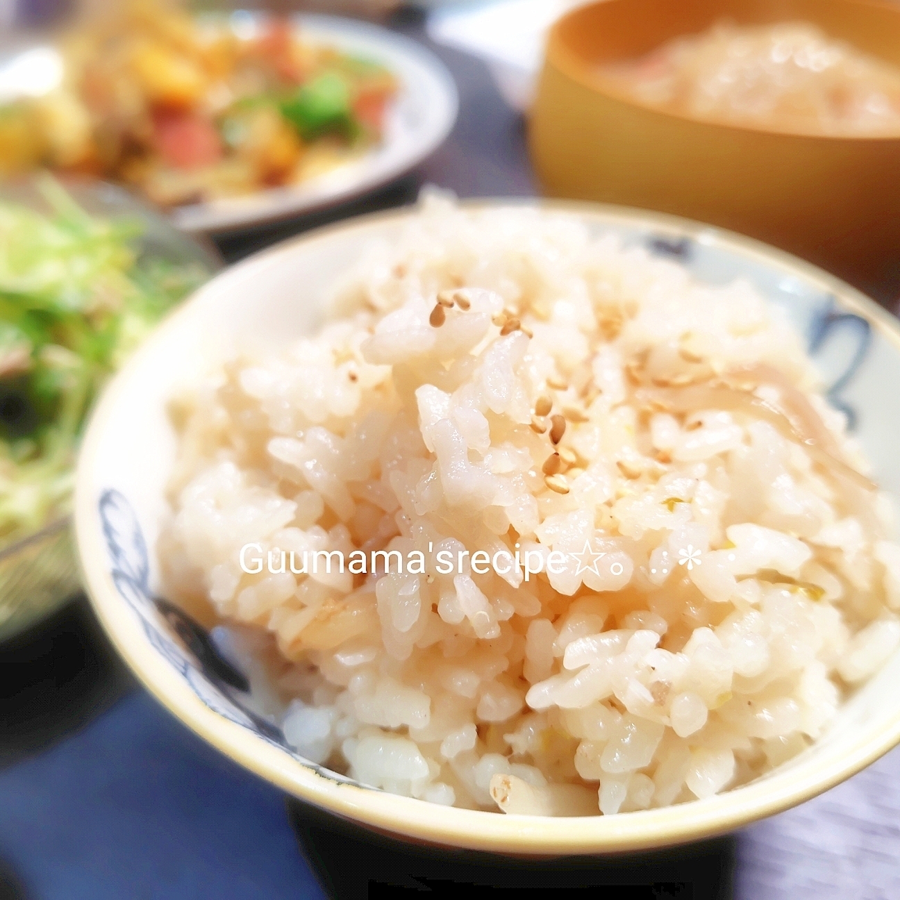 節約でも美味しい♡簡単ハードもやしの炊き込みご飯
