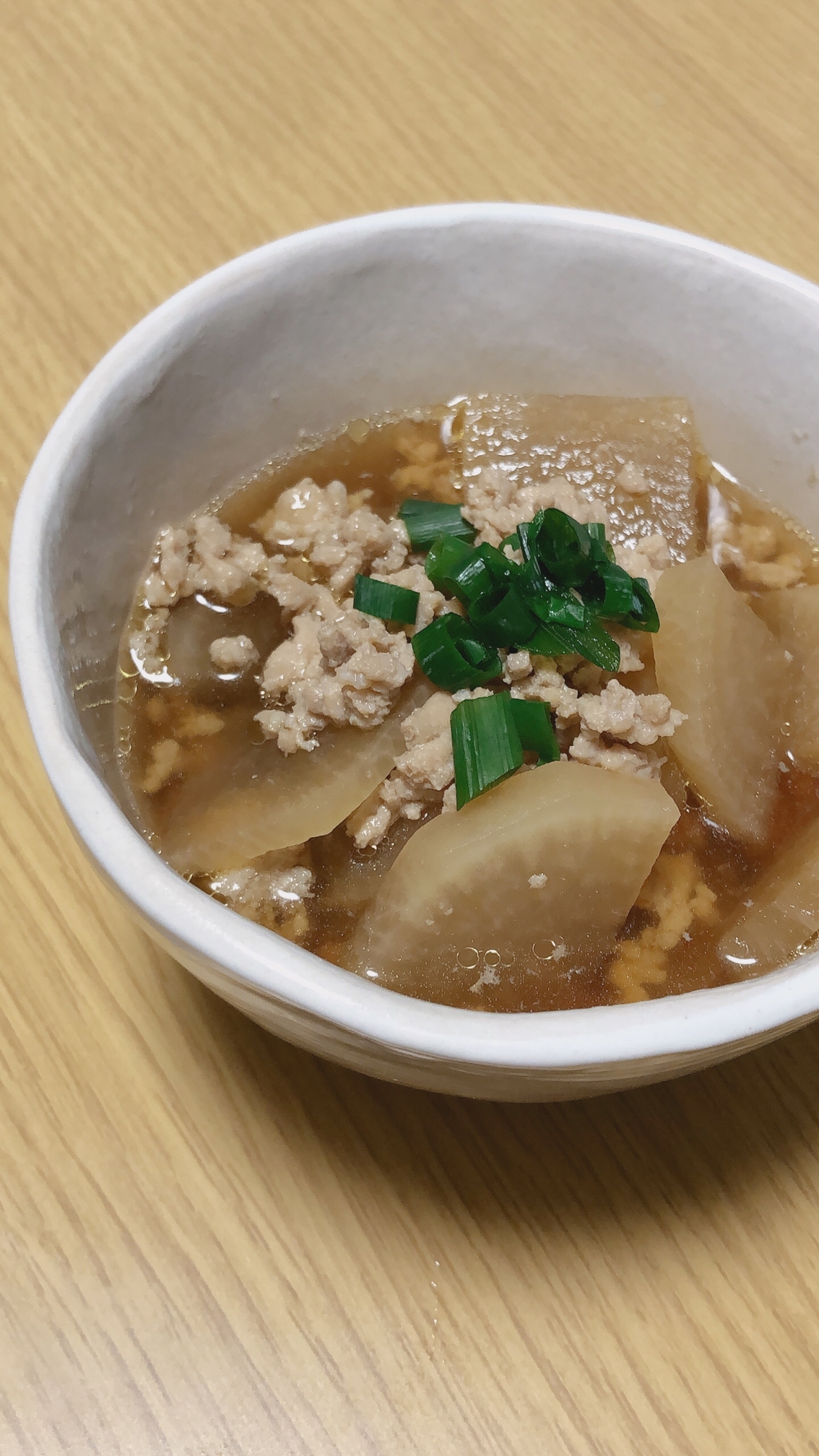 大根と鶏そぼろのあっさりうま煮