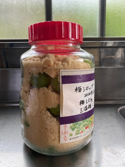 三温糖で作る【梅ジュース】のレシピ(๑❛ᴗ❛๑)