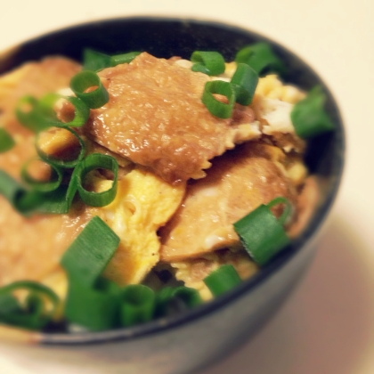 油揚げで簡単✿味付けはめんつゆで❤きつね丼