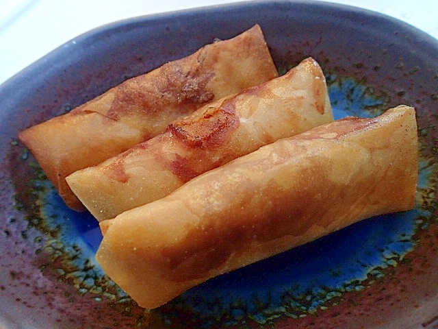 ❤鶏肉ともやしの味噌風味春巻き❤