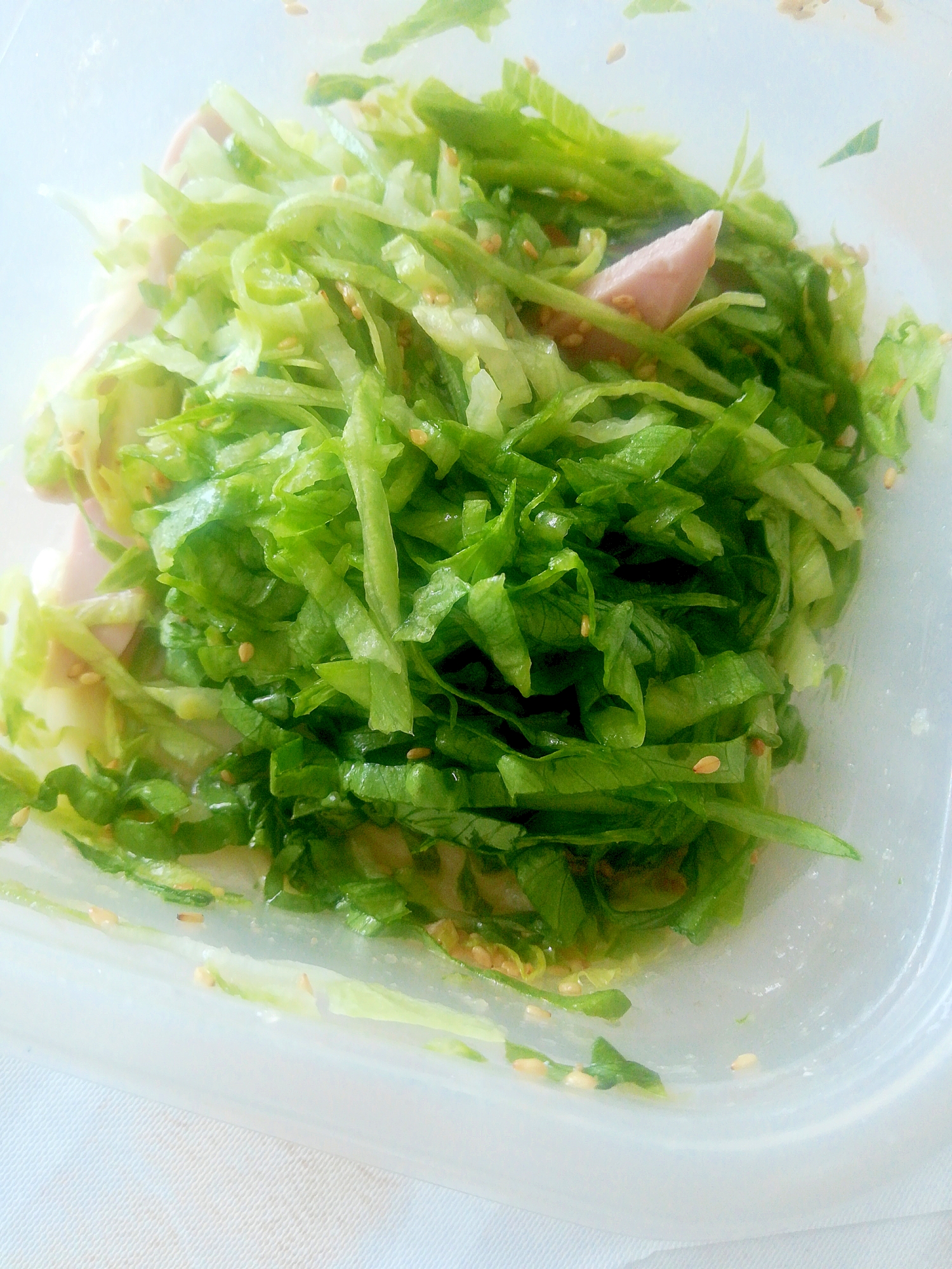 レタスと魚肉ソーセージの韓国風和え レシピ 作り方 By ワタシの料理日記 楽天レシピ レタスと魚肉ソーセージの韓国風和え レシピ 作り方 By ワタシの料理日記 楽天レシピ