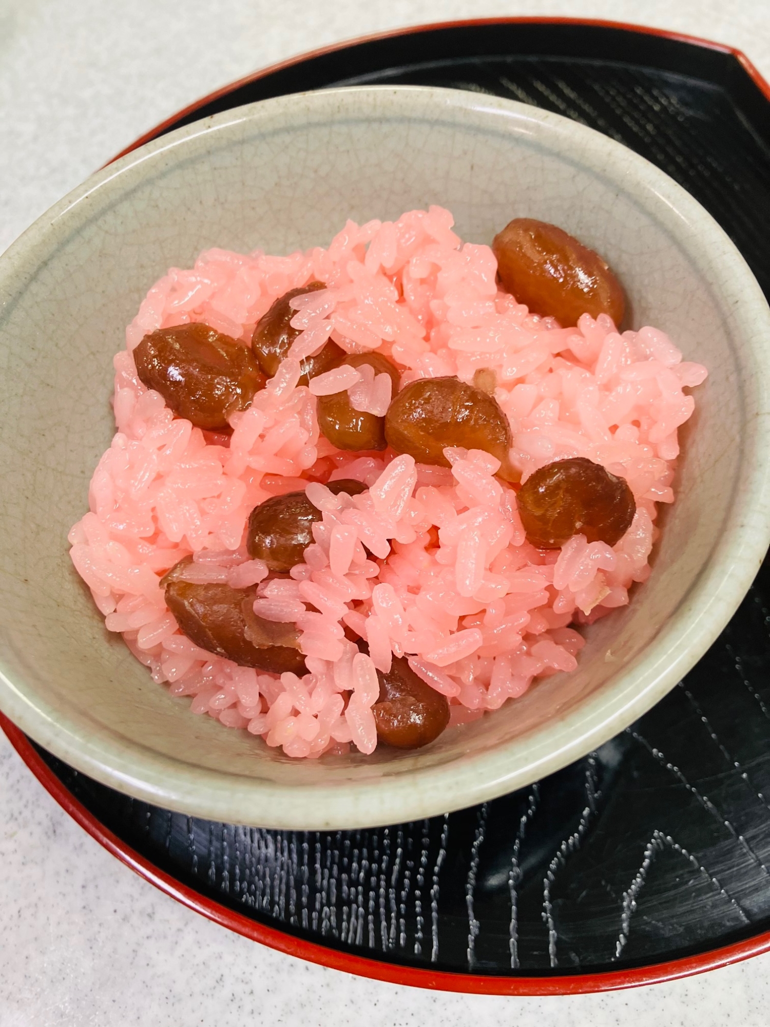 甘納豆のお赤飯