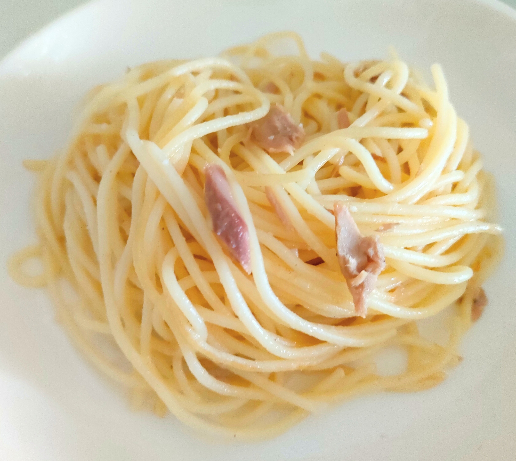 材料3つで大満足！ツナにんにくパスタ