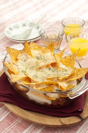 ドリトスのラザニア風（メキシカン・タコス味）