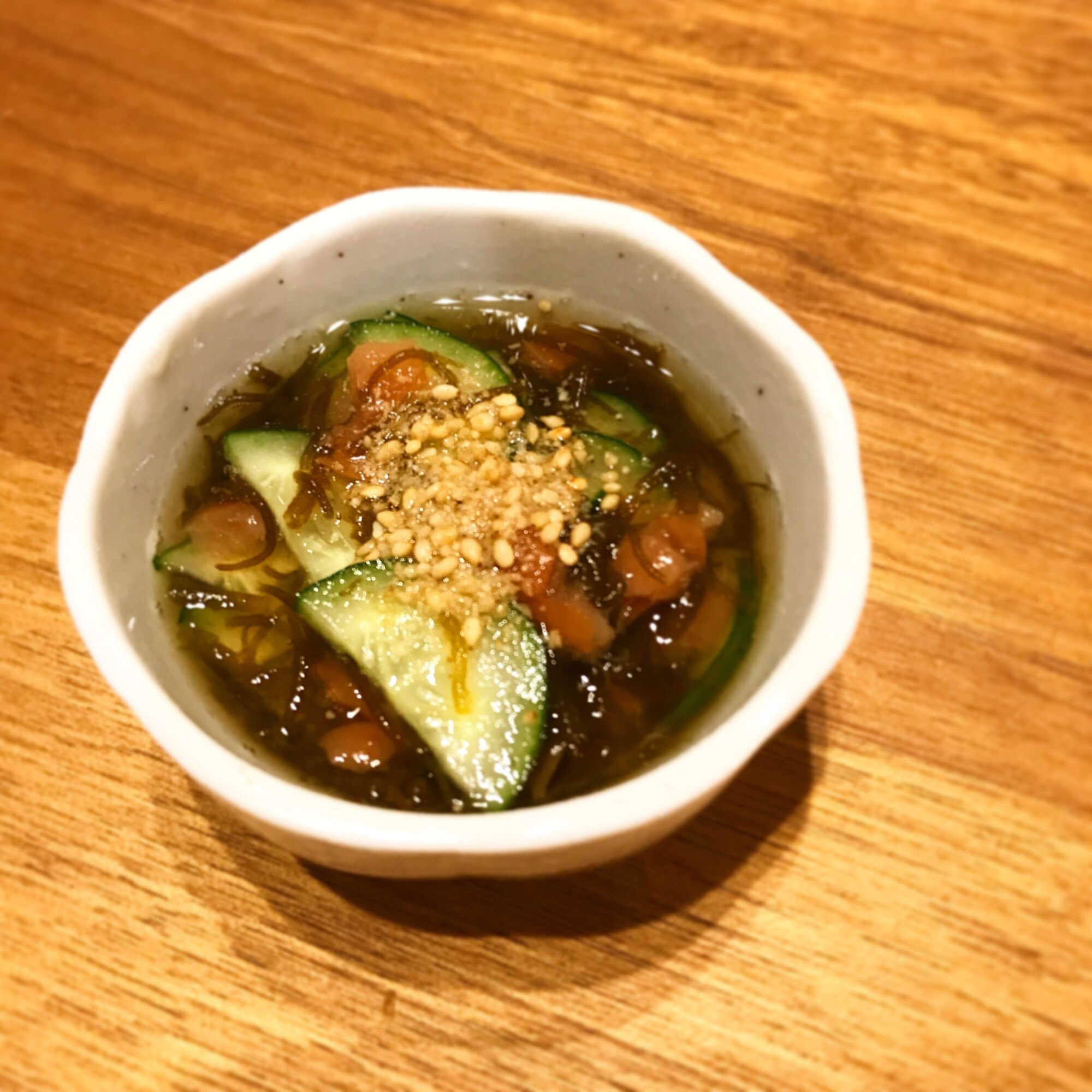 梅干し入りもずく酢 レシピ・作り方 by kumasan1014 - 楽天レシピ