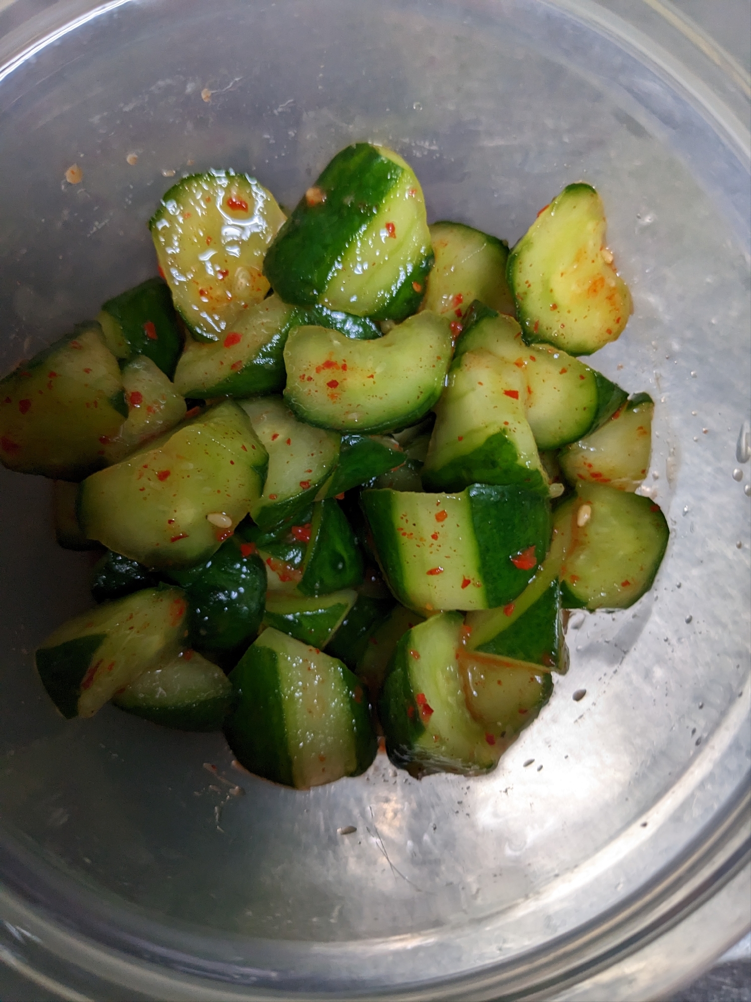 キムチの漬け汁(残り汁)でオイキムチ