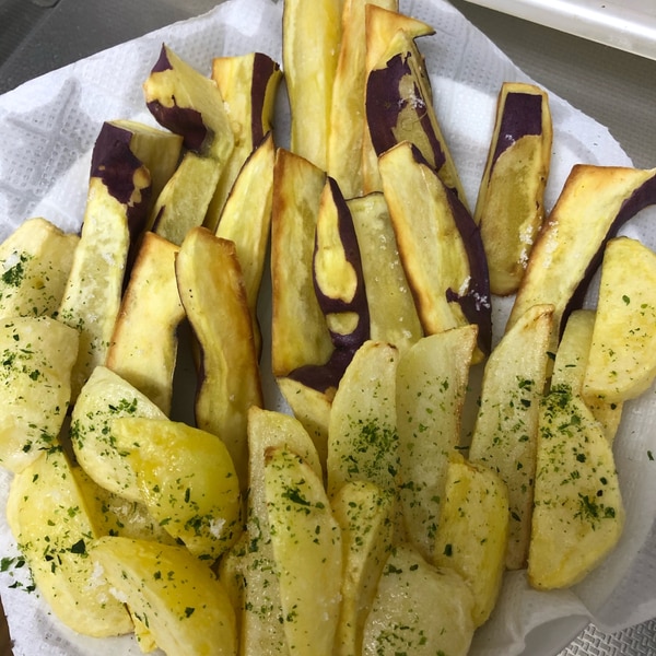 さつまいもとじゃがいものミックスフライドポテト レシピ 作り方 By ぺっころり 楽天レシピ さつまいもとじゃがいものミックスフライドポテト レシピ 作り方 By ぺっころり 楽天レシピ