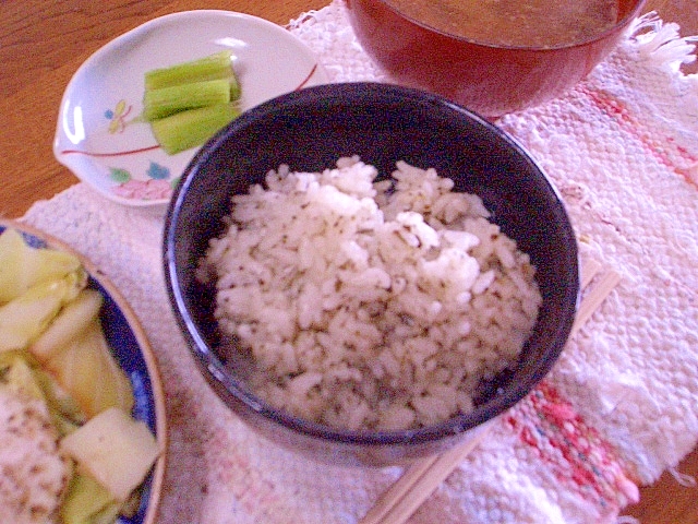 茶飯ならぬ♪茶がらメシ