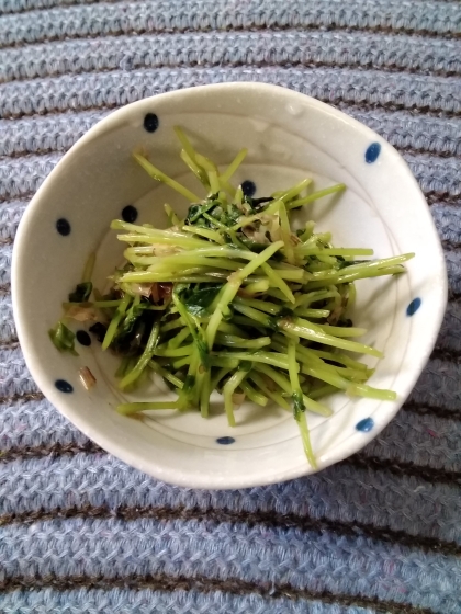 【電子レンジで】豆苗の鰹節和え