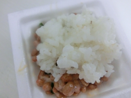納豆はこの食べ方が楽ですよね（＾＾）
ごちそうさまでした！！