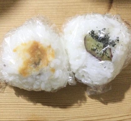 サツマイモのおにぎり弁当