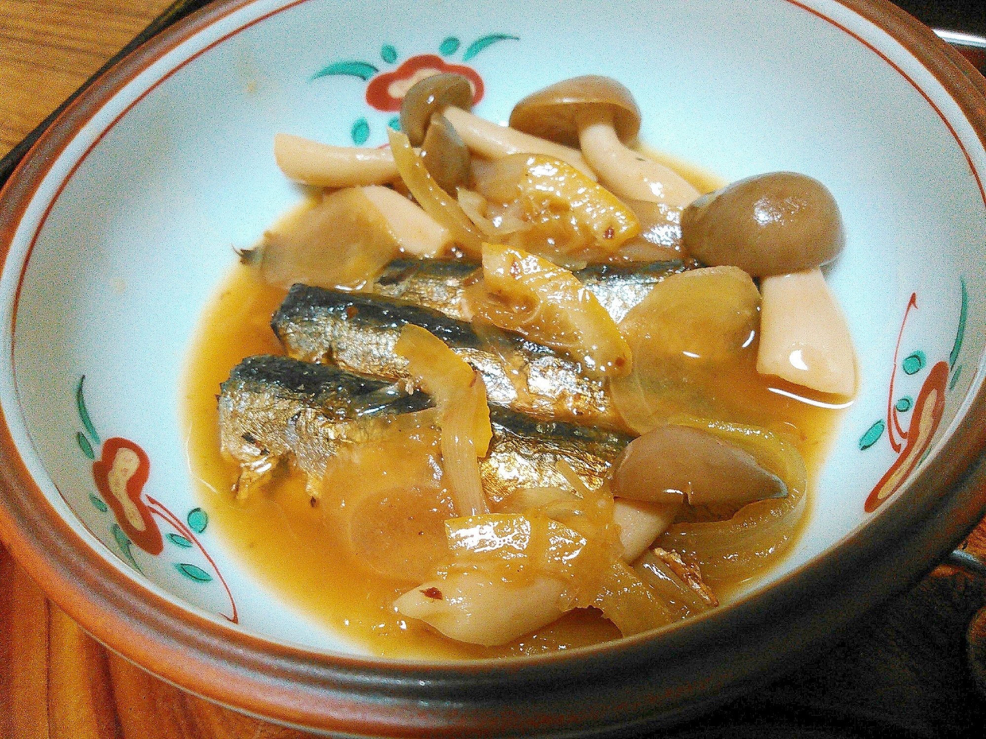 いわしレモン生姜しめじ玉ねぎ煮