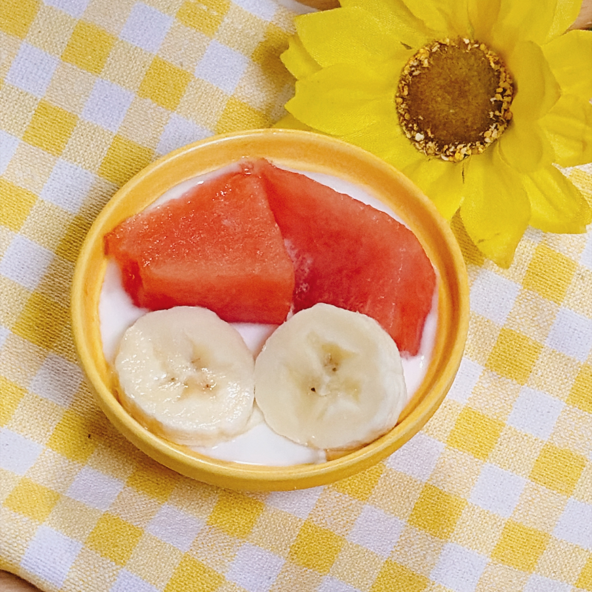 すいかバナナヨーグルト