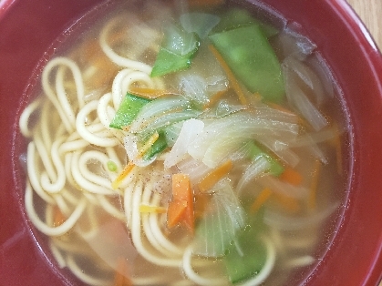 子どもと一緒に食べる★あっさり味の塩ラーメン