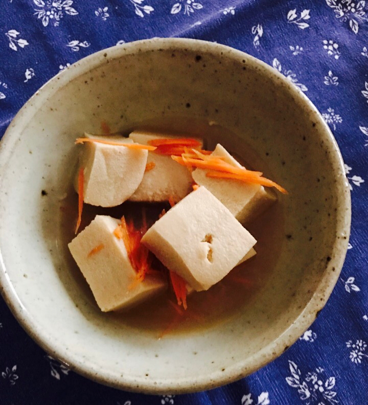 人参と高野豆腐の煮物