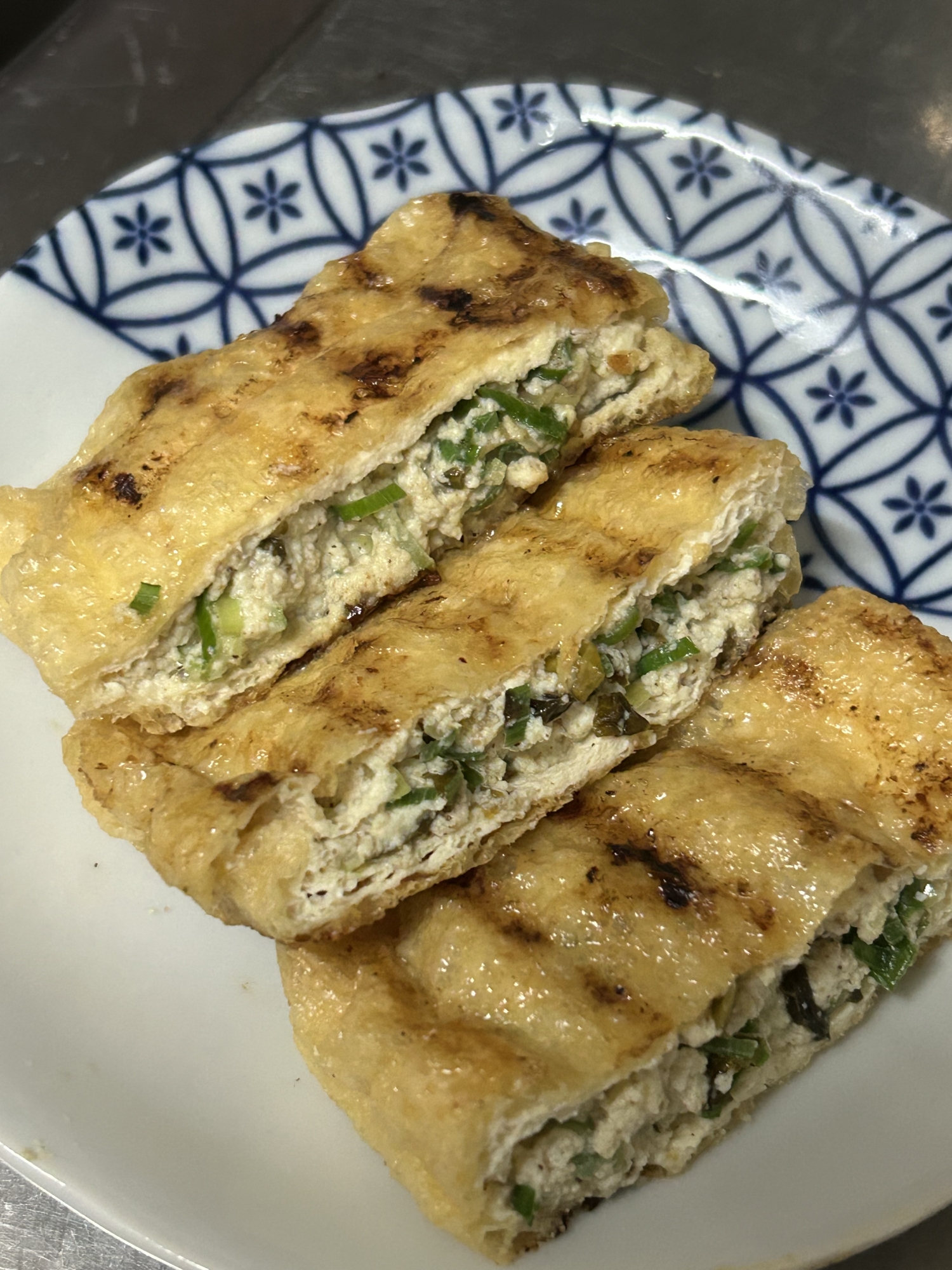 お揚げさんの詰め焼き