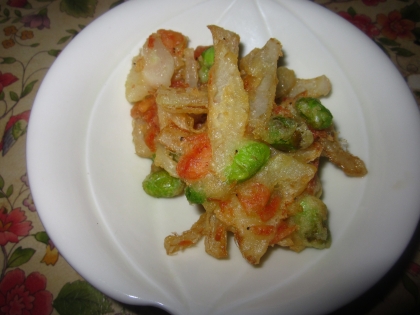 Ｇ戦の一番手が藤浪投手ということで衣３９３９メニューを作ろうと。スーパーにそら豆なくて枝豆でごめんなさい。３９３９試合で勝利投手希望♡捕手は誰かな～？