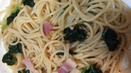 ほうれん草とベーコンの和風パスタ レシピ 作り方 By しまゆず 楽天レシピ
