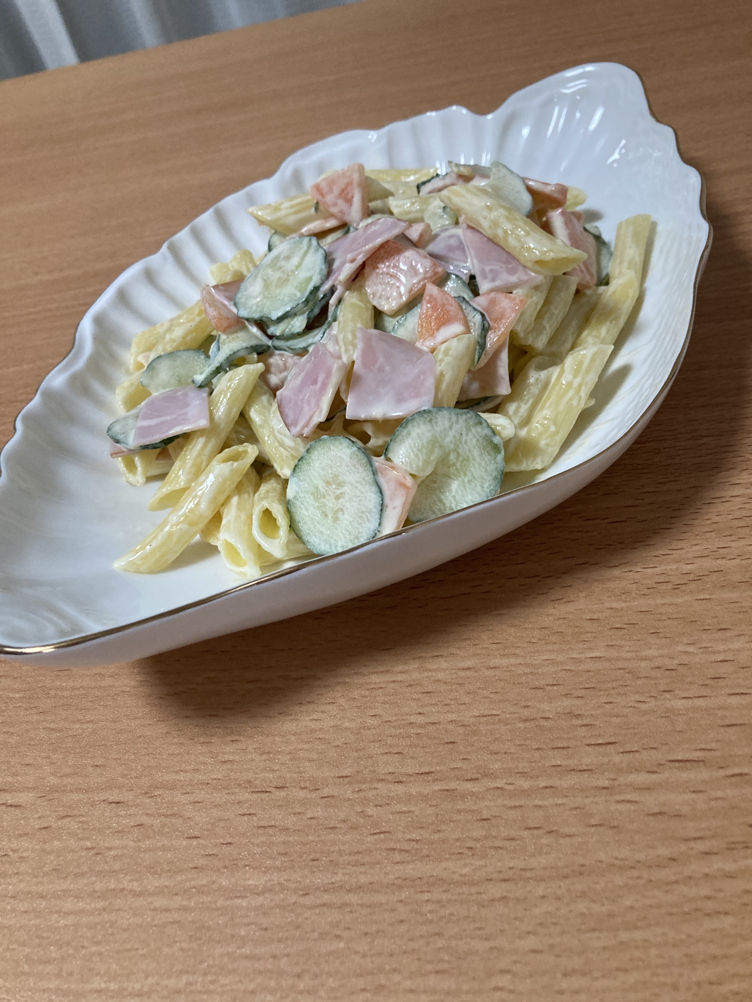 ペンネマカロニでマヨサラダ