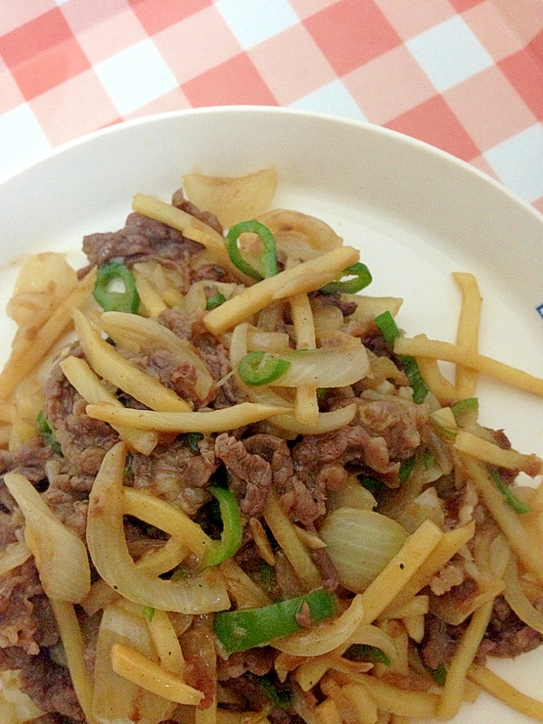 牛肉と野菜のプルコギのタレ炒め☆