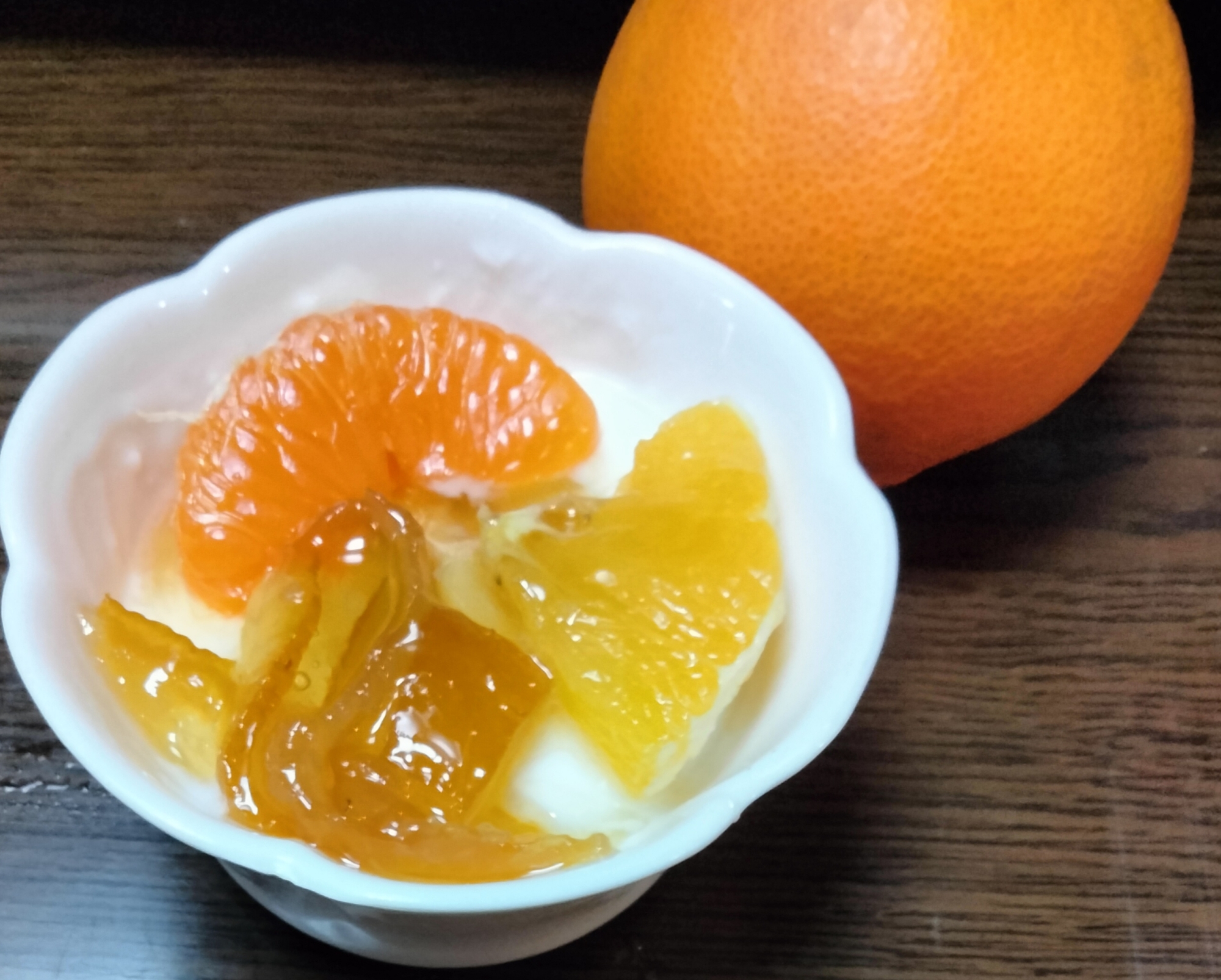 今日のヨーグルト♡柑橘 みかんネーブル柚子ジャム