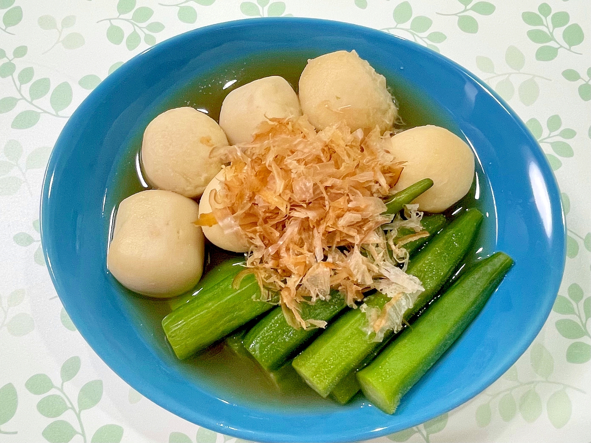 里芋とオクラの煮付け