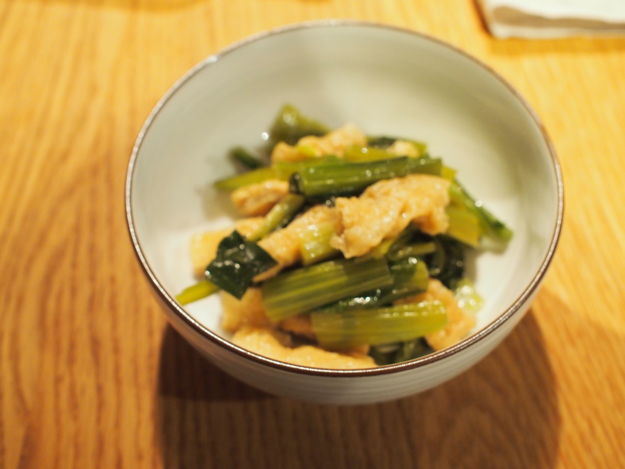 レンジで簡単　小松菜の煮浸し