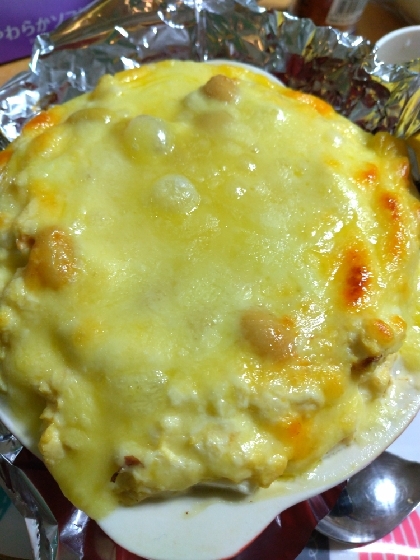 はんぺん・枝豆の和風グラタン