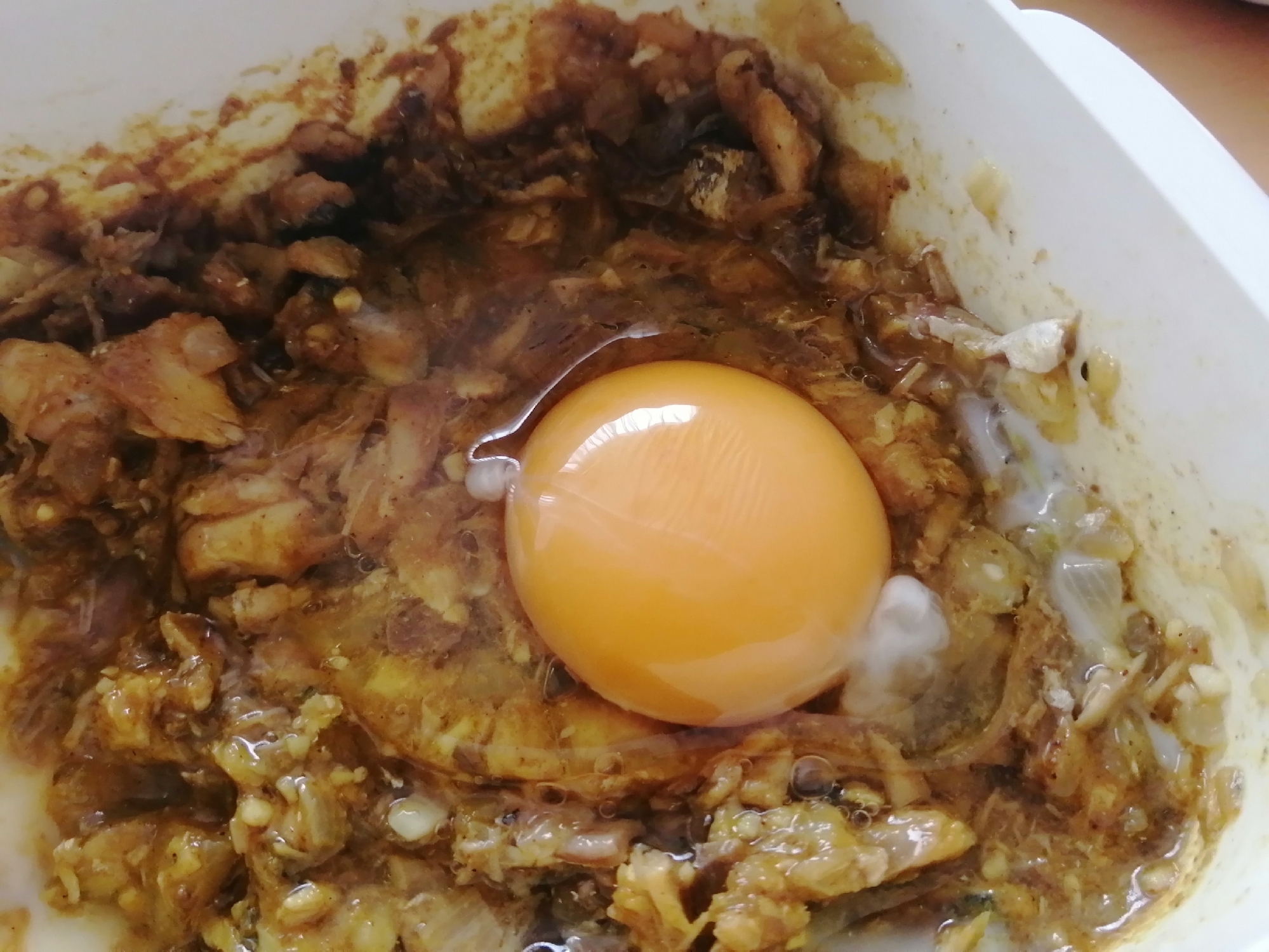 レンジでサバ缶カレー