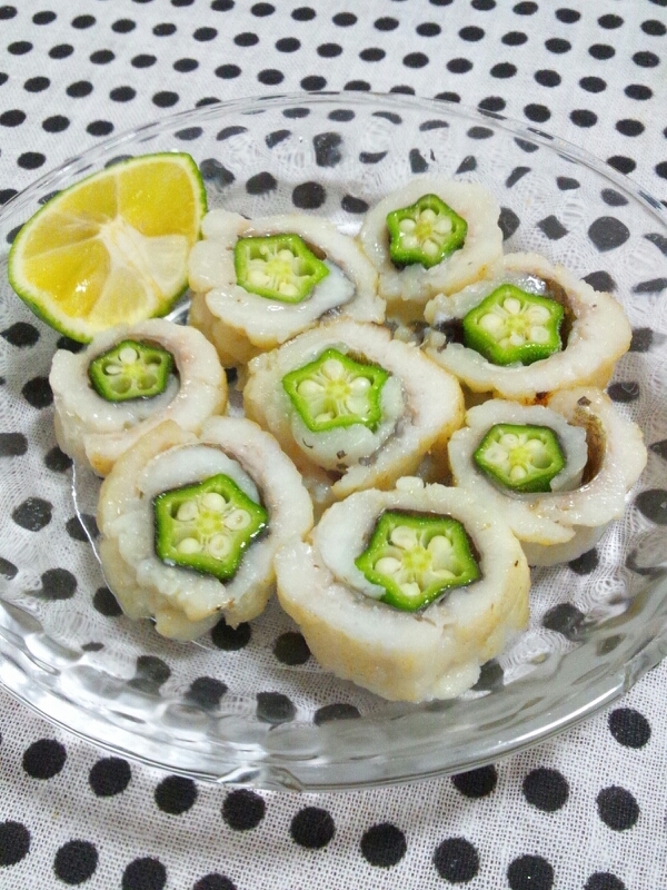 鱧のおくら巻き焼き レシピ 作り方 By ごまるっち 楽天レシピ 鱧のおくら巻き焼き レシピ 作り方 By ごまるっち 楽天レシピ