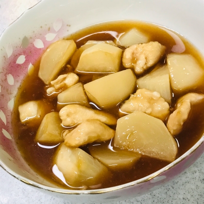 冷やして美味しい！かぶとささみの煮物