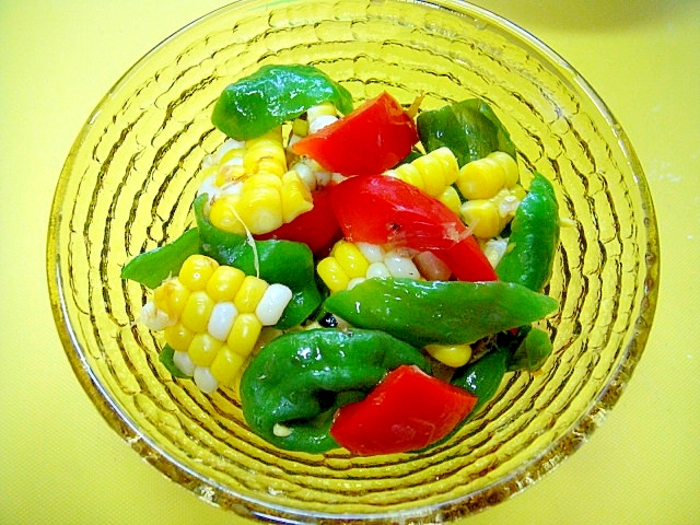 万願寺唐辛子とパプリカとうもろこしのおかか和え レシピ 作り方 By Mint74 楽天レシピ 万願寺唐辛子とパプリカとうもろこしのおかか和え レシピ 作り方 By Mint74 楽天レシピ