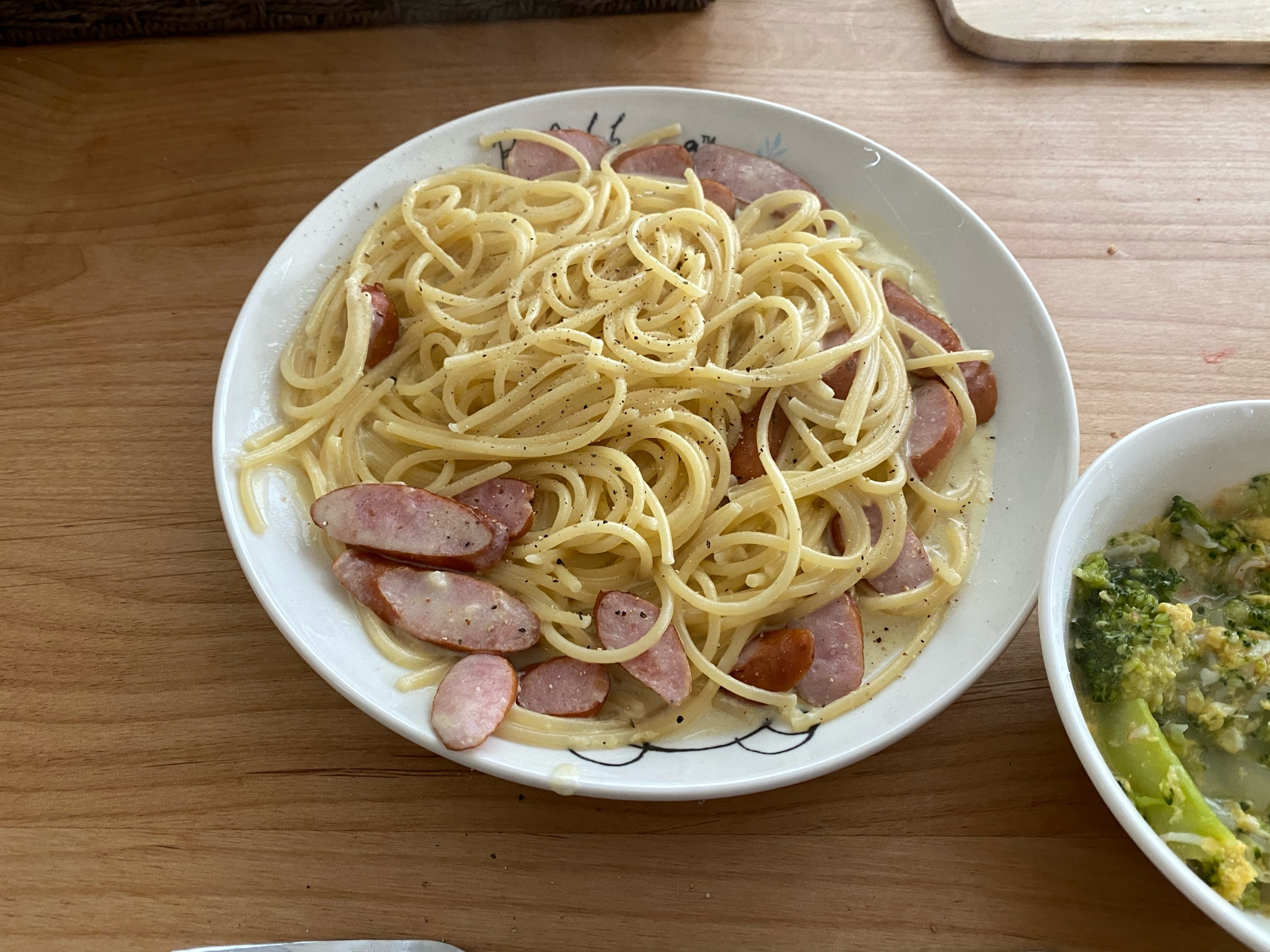 カップスープの素で簡単✩パスタランチ