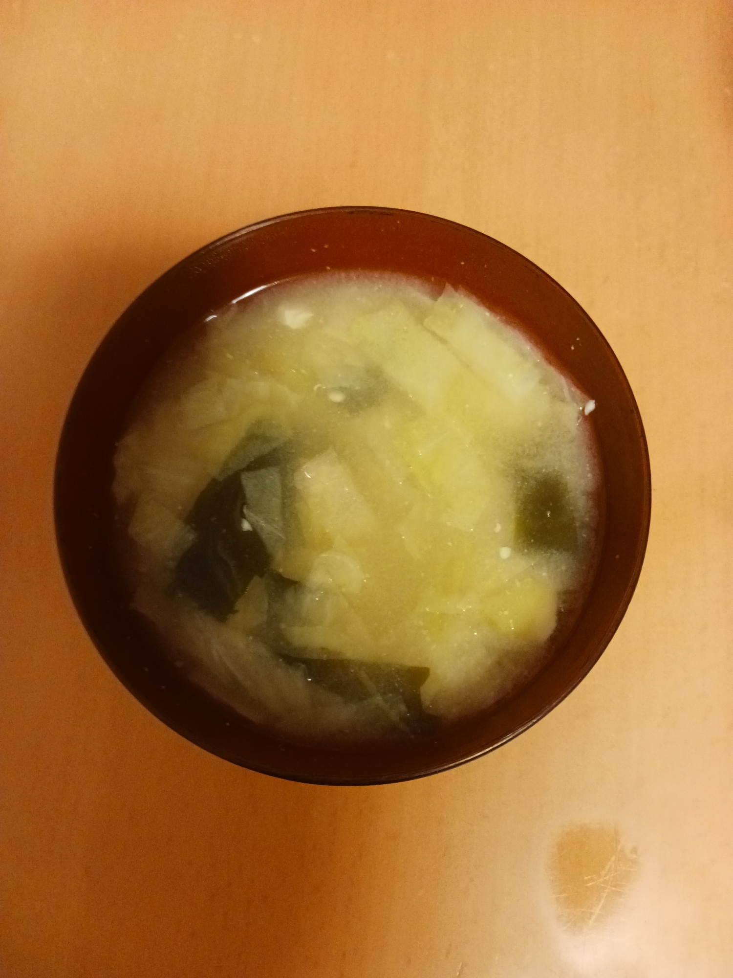 大豆製品とキャベツのみそ汁