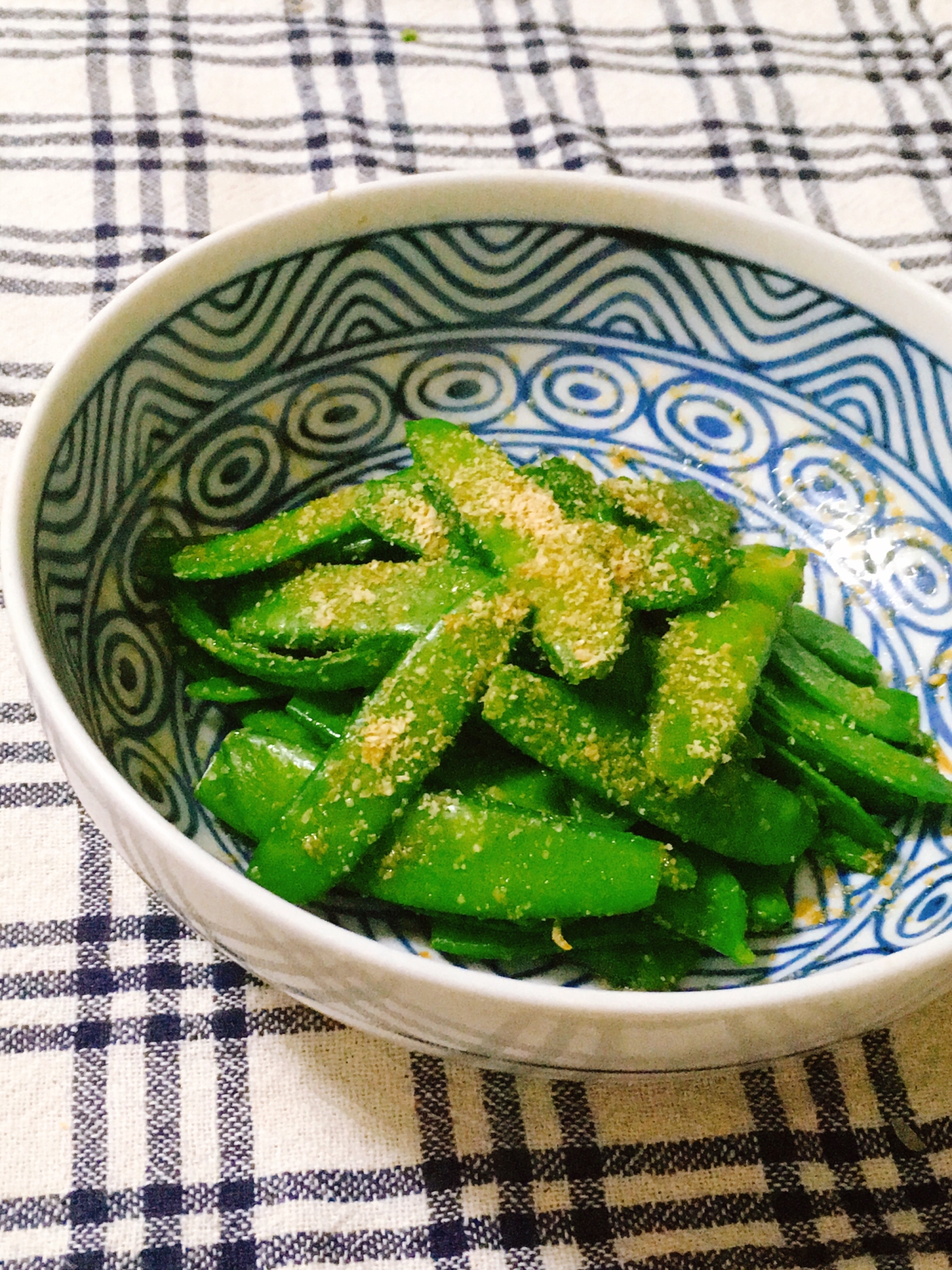 簡単作り置き♪絹さやの胡麻和え