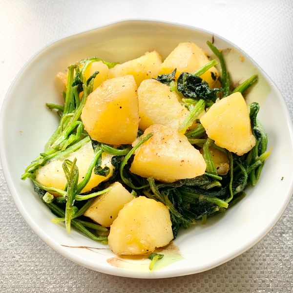 じゃがいもとほうれん草のソテー レシピ 作り方 By Kiico 楽天レシピ じゃがいもとほうれん草のソテー レシピ 作り方 By Kiico 楽天レシピ