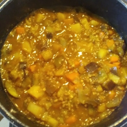 じゃがいも茄子カレー