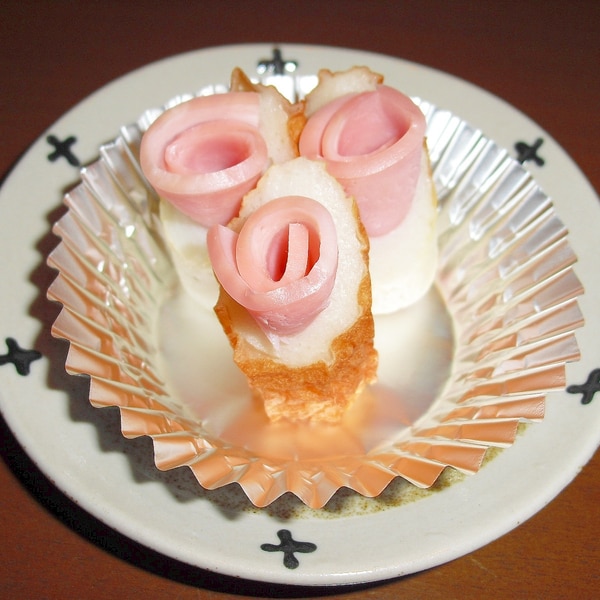 お弁当の隙間おかず 我が家の ちくわとハムの薔薇 レシピ 作り方 By Miyu 楽天レシピ お弁当の隙間おかず 我が家の ちくわとハムの薔薇 レシピ 作り方 By Miyu 楽天レシピ