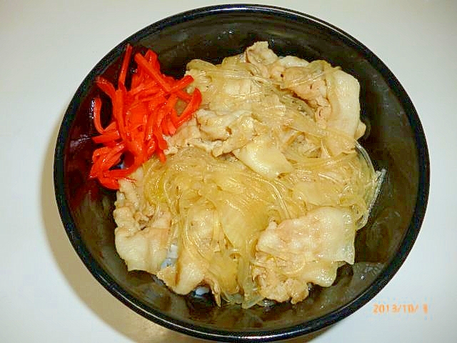 丼 めんつゆ 豚