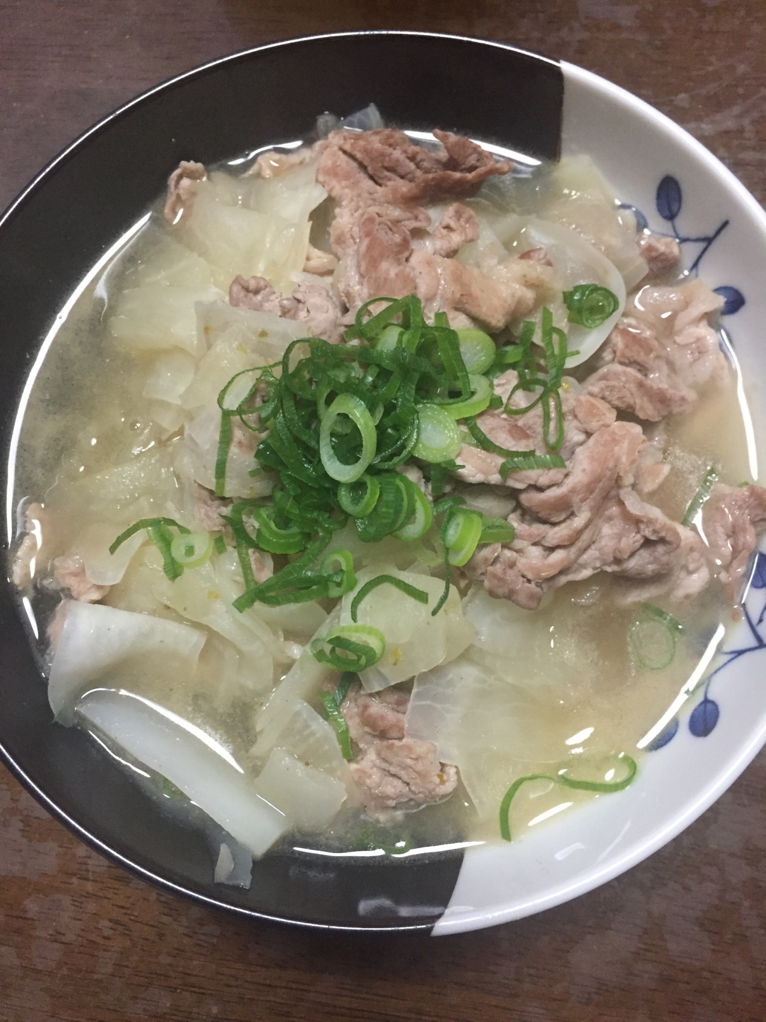 ひらひら大根と豚肉の炒め物