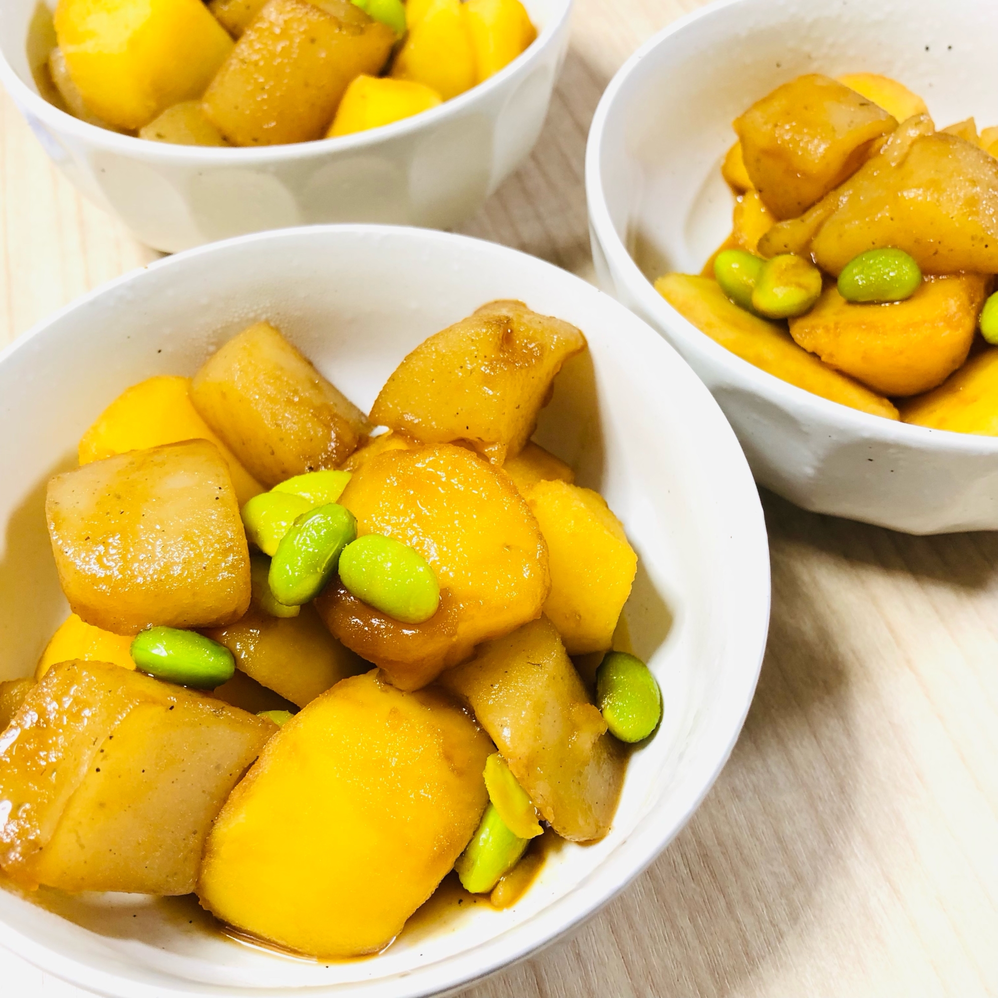 じゃがいもとこんにゃくの甘辛絡め（じゃがいも消費）